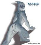  anus back butt crossgender edit female garrus_vakarian intersex looking_at_viewer looking_back mass_effect narse nude plain_background pussy solo spread_legs spreading turian white_background 