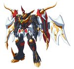  gundam master_daishogun master_gundam mecha no_humans sd_gundam sd_sengokuden simple_background solo sukekiyo56 white_background 