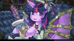  clothing dapper equine female feral friendship_is_magic hair horn horse mammal my_little_pony pen pony purple_eyes saturnspace sitting solo steampunk twilight_sparkle_(mlp) two_tone_hair unicorn wings 