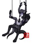  anthro balls bdsm bondage bound canine coyote cum dragon duo ebikyun erection errection gay incest knot male mammal orgasm paws penetration penis plain_background sex sibling sovy suspension twincest twins valderic_blackstag white_background 