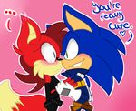  absurd_res anthro aziultheartistfoxx blush canine clothed clothing dialog duo english_text female fiona_fox fox hedgehog hi_res interspecies male mammal sega sonic_(series) sonic_the_hedgehog straight text 
