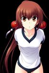  brown_hair kawakami_kazuko long_hair maji_de_watashi_ni_koi_shinasai! open_mouth yellow_eyes 