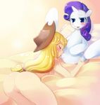  bed bestiality blonde_hair blue_eyes blush cowboy_hat cunnilingus duo equine eyes_closed female feral freedomthai friendship_is_magic hair hat horn horse human interspecies lesbian licking mammal my_little_pony open_mouth oral oral_sex pillow pony purple_hair pussy rarity_(mlp) sex tongue unicorn vaginal 