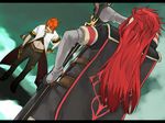  asch bad_id bad_pixiv_id gloves luke_fon_fabre male_focus multiple_boys nirok red_hair surcoat sword tales_of_(series) tales_of_the_abyss weapon 
