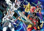  gainaxtop gurren-lagann king_kittan lazengann mecha no_humans sunrise_stance sword tengen_toppa_gurren_lagann weapon 