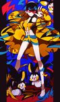  black_hair emolga glasses gym_leader headphones highres kamitsure_(pokemon) nintendo pokemon pokemon_(game) pokemon_bw2 sunglasses visor yamaarashi 