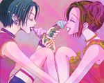  2girls hachi ice_cream nana osaki_nana pink 