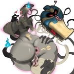  anus big_breasts blush breasts cofagrigus darth_saburou dusclops female mummy nintendo pok&#233;mon pok&eacute;mon pussy undead video_games wide_hips 