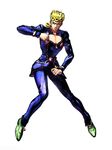  1boy blonde_hair cyber_connect_2 giorno_giovanna jojo_no_kimyou_na_bouken male male_focus official_art simple_background solo vento_aureo 