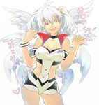  angel_(evangelion) angel_chromosome_xx breasts large_breasts long_hair neon_genesis_evangelion open_mouth red_eyes seele smile tabris tabris-xx tapiet twintails wide_hips wings 