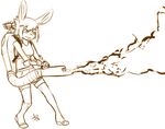  chimangetsu conny female fire flamethrower invalid_color lagomorph magical_girl mammal rabbit ranged_weapon smile weapon 