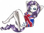  anthro anthrofied blue_eyes british cutie_mark equine female flag friendship_is_magic hair horn imaranx mammal my_little_pony plain_background purple_hair rarity_(mlp) solo uk unicorn union_jack white_background 