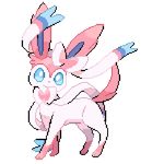  animated animated_gif artist_request lowres ninfia no_humans pokemon pokemon_(game) pokemon_xy solo sylveon 