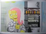  2013 art equine fluttershy_(mlp) friendship_is_magic hair horse my_little_pony pegasus pony solo traditional what what_has_science_done wings 