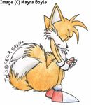  anthro canine eyes_closed fox male mayra_boyle miles_prower penis plain_background sega sonic_(series) video_games white_background 
