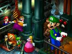  3d 90s crane donkey_kong gear gears lever luigi mario mario_(series) mario_party nintendo official_art princess_peach super_mario_bros. wario yoshi 