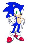  anthro clothing eulipotyphlan footwear gloves green_eyes hedgehog male mammal shoes smile solo sonic_(series) sonic_the_hedgehog sssonic2 video_games 