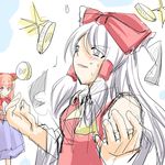  bad_id bad_pixiv_id coin hakurei_reimu ibuki_suika long_hair mark_(heaven) multiple_girls parody promotions sketch spoilers stalker_(game) touhou 