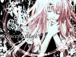  bare_shoulders closed_eyes crescent_mark dress hands long_hair megurine_luka pink_hair tagme vocaloid 