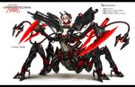  android anti-materiel_rifle arachne arachnid cyborg dual_wielding gia gun highres holding insect_girl mecha mecha_musume monster_girl multiple_legs original red_eyes rifle robotic_legs scope scorpion_girl short_hair silver_hair sniper_rifle solo spider_girl weapon 