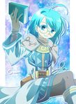  androgynous blue_hair crown_(golden_sun) glasses golden_sun golden_sun:_dark_dawn male_focus pantyhose solo 