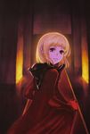  blonde_hair child drag-on_dragoon drag-on_dragoon_1 dress fujisaka_kimihiko gloves manah non-web_source official_art red_eyes short_hair solo 