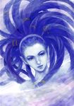  blue_hair blue_skin final_fantasy final_fantasy_x fm77_(artist) pointy_ears shiva_(final_fantasy) solo 