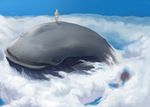  airplane birds cetacean clothing cloud fantasy female feral flying guitar human looking_at_viewer mammal marine music outside skulfaran sky whale 