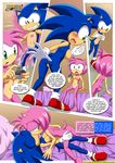  areola blush breasts comic crossgender eyes_closed female half-closed_eyes hedgehog holding kissing lesbian mammal mobius_unleashed nipples penetration pussy sega sex shaded sonic_(series) sonic_the_hedgehog transformation 