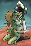  balls butt duo female gorillaz human jenny male mammal murdoc nix nude penis sex straight 