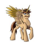 australian body_hair chest_hair equine facial_hair hat horn male mammal manly mustache my_little_pony overcharge_(artist) plain_background saxton_hale_(team_fortress_2) solo team_fortress_2 transparent_background winged_unicorn wings 