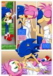  amy_rose blush breasts eyes_closed female hedgehog kissing love male mobius_unleashed nipples rose sega sex sonic_(series) sonic_the_hedgehog text 