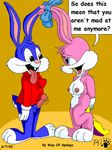  babs_bunny bow_tie buster_bunny female lagomorph love male nude penis rabbit text tiny_toon_adventures tiny_toons warner_brothers 