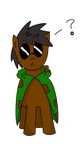  ? alpha_channel black_hair equine eyewear filthy_perfection fithy_perfection glasses hair horse male mammal my_little_pony original_character plain_background pony ponyhidden scarf solo transparent_background 