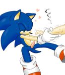  &lt;3 anthro arm beige_skin blue_fur blue_hair duo erection footwear fur gay gloves green_eyes hair hand hedgehog human looking_down male mammal nude open_mouth penis pink_penis plain_background pointy_ears pull quills raised_arm rodent sega shiny shoes sitting socks sonic_(series) sonic_the_hedgehog spread_legs spreading sweat teeth unknown_artist vein video_games white_background 