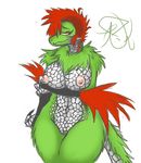  breasts dragon feathers female looking_at_viewer quetzacoatl_cortessa scalie wide_hips wolflance 