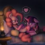  bed blush choker cunnilingus cutie_mark equine female feral friendship_is_magic hi_res horn horse ifthemainecoon lesbian mammal my_little_pony oral oral_sex pinkie_pie_(mlp) pony sex socks sweat twilight_sparkle_(mlp) unicorn vaginal 