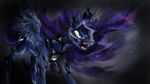  2013 armor blue_hair crown cutie_mark dreampaw equine fangs female feral friendship_is_magic hair helmet horn horse long_hair mammal my_little_pony nightmare_moon_(mlp) pony possession princess_luna_(mlp) royalty slit_pupils slitted_pupils solo winged_unicorn wings 