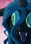  changeling fangs female feral friendship_is_magic green_eyes my_little_pony nightmare_fuel open_mouth queen_chrysalis_(mlp) solo sunibee sweetsing 