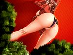  1girl ass breasts game_cg kansen:_inyoku_no_rensa large_breasts nipples outdoors pussy solo underwear 
