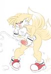  balls blush canine cum cumshot dullvivid erection fox male mammal masturbation miles_prower orgasm penis sega solo sonic_(series) 