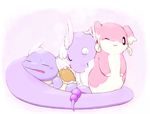  bad_id bad_pixiv_id colona creature dragon dragonair eastern_dragon gen_1_pokemon gen_5_pokemon horn lying no_humans on_stomach pokemon pokemon_(creature) purple sleeping standing turtle wartortle 