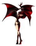  animal_ears ass bat_ears bat_wings black_hair bloody_roar fingernails from_behind fur jenny_burtory nude official_art pointy_ears sharp_fingernails solo talons tiptoes vampire wings 