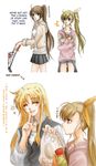  blonde_hair casual fate_testarossa hard_translated lina_(interlude) lyrical_nanoha mahou_shoujo_lyrical_nanoha multiple_girls takamachi_nanoha translated vivio 