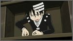  animated animated_gif blood death_the_kid lowres male_focus multiple_boys soul_eater soul_eater_(character) truth 