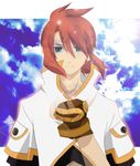  artist_request fading gloves green_eyes lowres luke_fon_fabre male_focus red_hair serious solo tales_of_(series) tales_of_the_abyss 