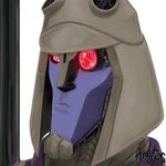  decepticon helmet mecha monocle no_humans realistic red_eyes robot transformers transformers_animated 