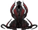  full_body mazeran monster no_humans nyarlathotep original sitting tentacles the_faceless_god transparent_background 