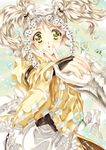  :o bridal_gauntlets fire_emblem fire_emblem:_kakusei flower gloves hand_to_own_mouth highres holding_hands jewelry liz_(fire_emblem) petals ring tamiya_akito twintails white_gloves yellow_eyes 