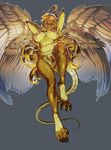  angel angelissa anthro areola big_breasts blonde_hair blush breasts claws curly_hair digitigrade dragon erect_nipples female gaping gaping_pussy hair hindpaw horn invalid_tag long_hair looking_at_viewer navel nipples nude paws plain_background pussy scalie solo studio_cutepet toes transformation wings 
